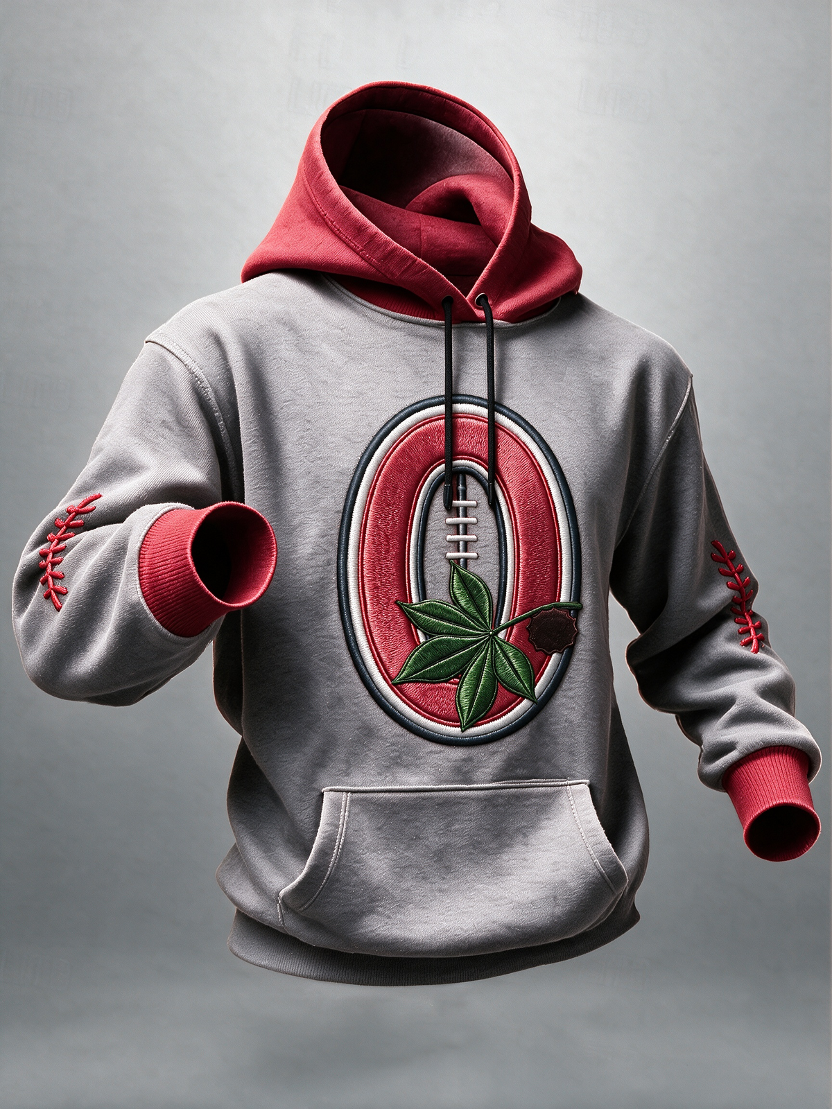 Men's American football hooded sweatshirt