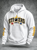 Men'S Football Printed Casual Hoodie
