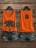 ❤️Buy 3 Get 20% Off❤️Women's Orange Shirt Day Print Casual Vest