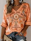 Women's Orange Shirt Day Print T‐Shirt