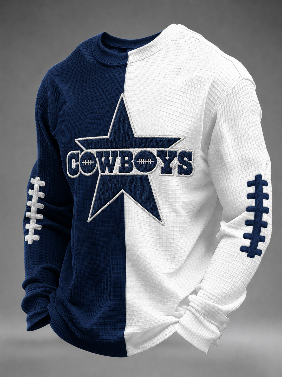 Men'S Football  Printed Waffle T-Shirt