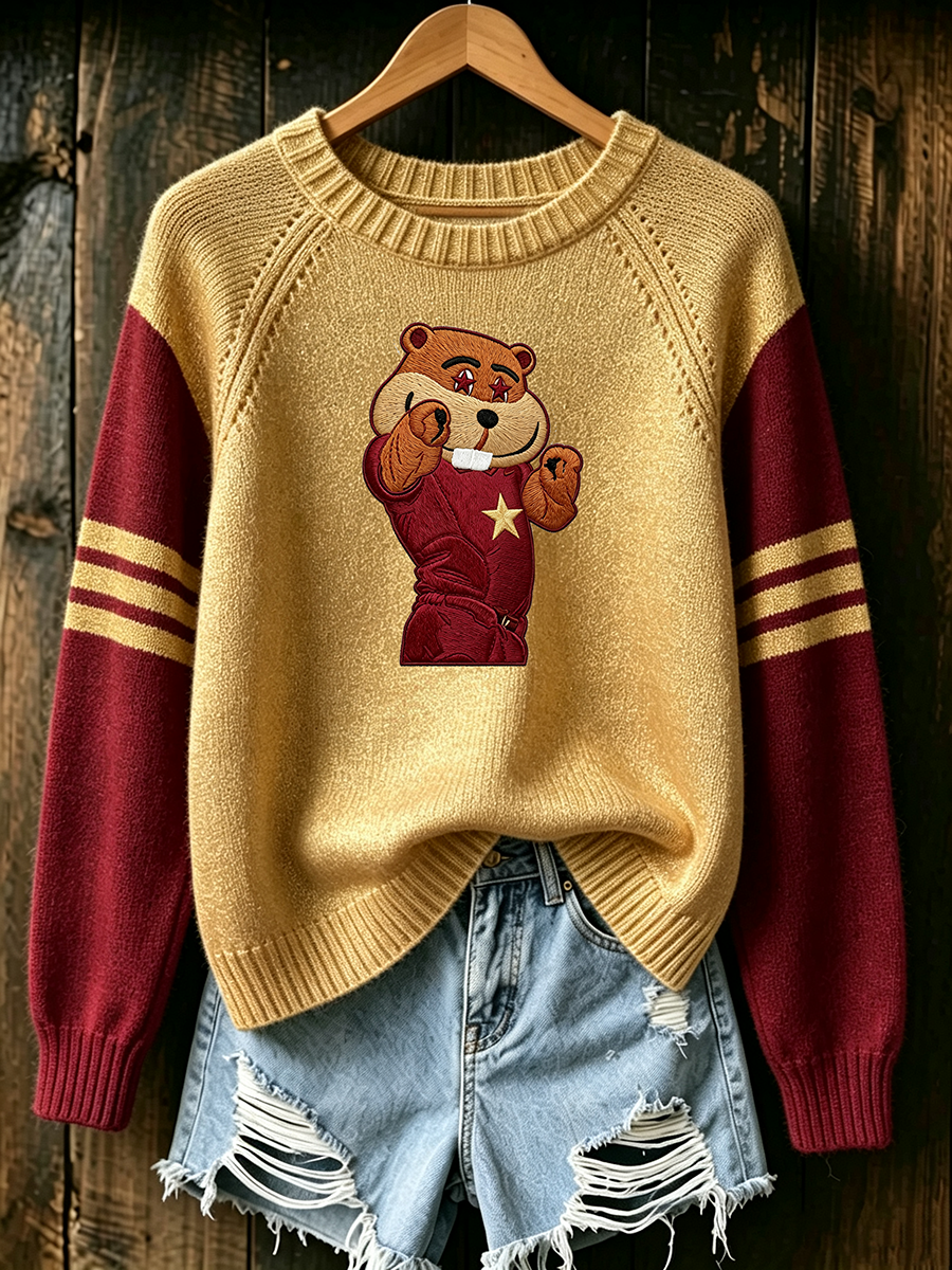 Women's football printed casual sports shirt