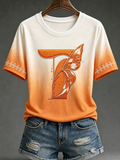 Women's Football Sports Printed T-shirt