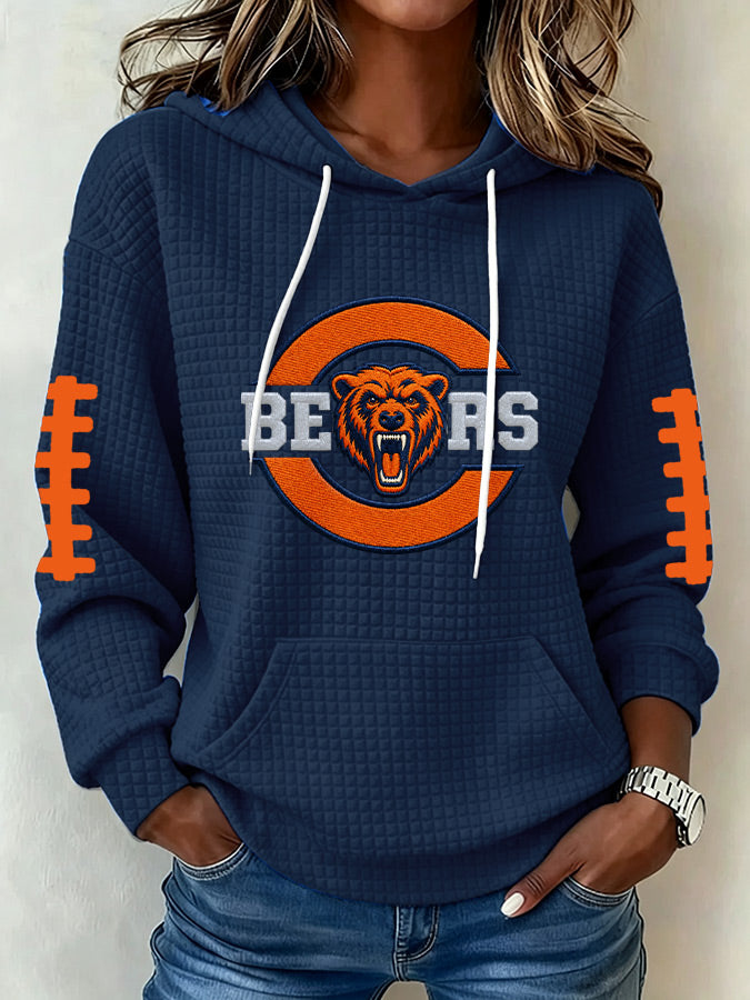 Women'S Football Fans Print Sweatshirt
