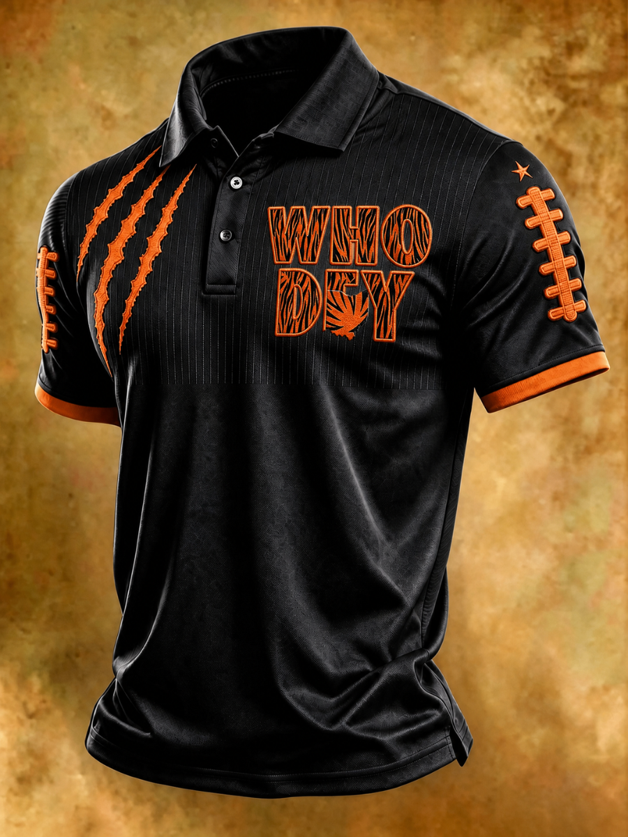 Men's Football Printed Polo Shirts