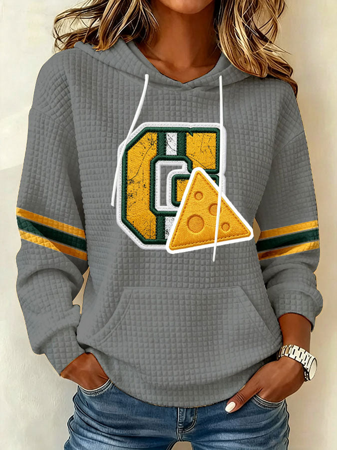 Women's Football Print Sweatshirt