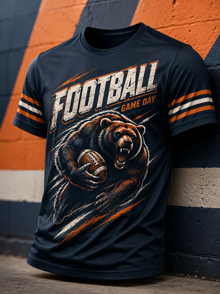Men's Football Printed Short-Sleeve T-Shirt