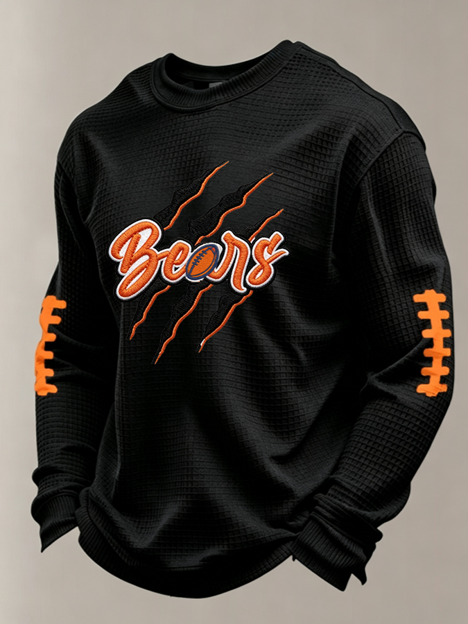 Men'S Football Printed Waffle T-Shirt