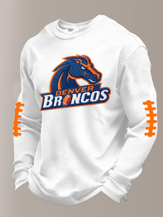 Men'S Football  Printed Waffle T-Shirt