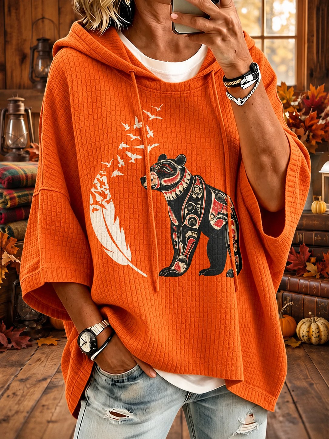 Women's Orange Shirt Day Printed Top