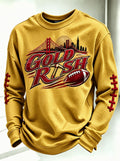 Men'S Football Enthusiast Sports Waffle Top