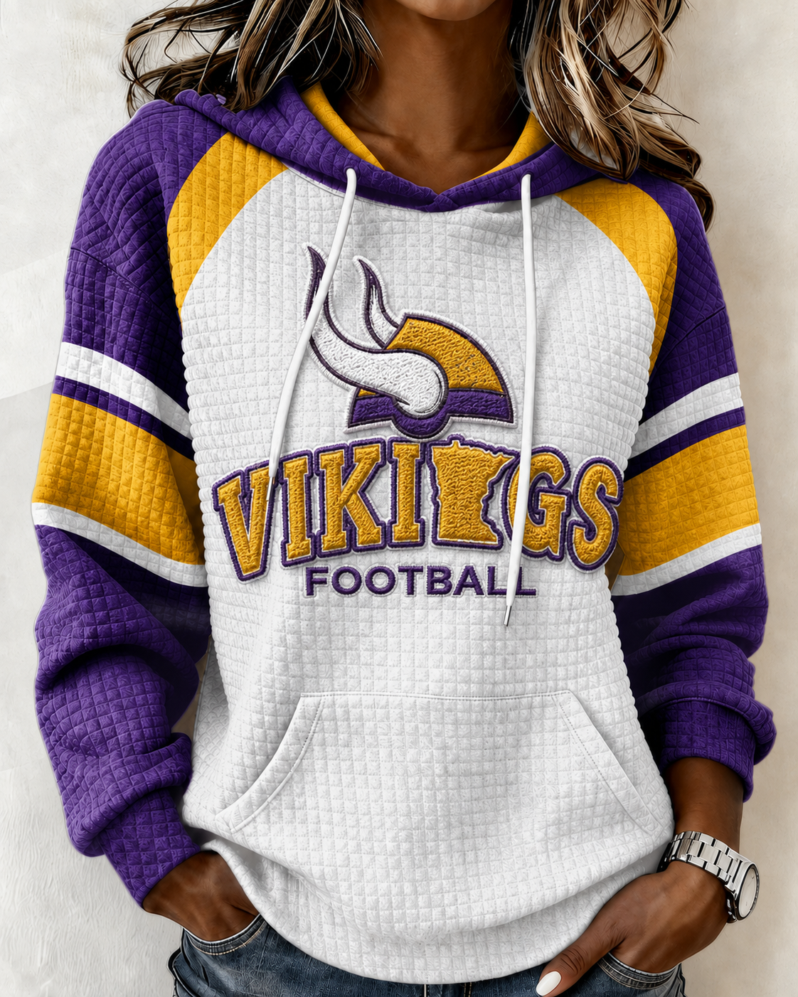 Women's Football Print Sweatshirt