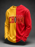 Men'S Football Printed Waffle T-Shirt