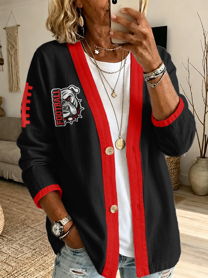 Women'S Football Fan Cardigan