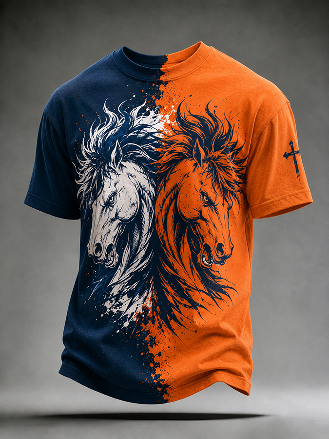 Men's Football Printed Short-Sleeve T-Shirt