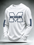 Men'S Football Enthusiast Sports Waffle Top