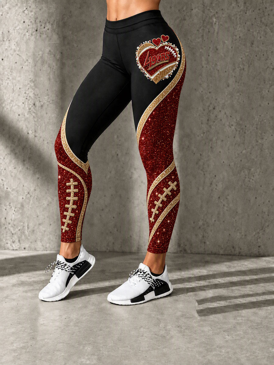 Women'S Football Print Leggings