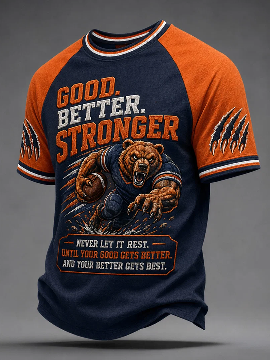Men'S Football Fans Printed Short Sleeve T-Shirt