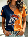 Women's Football Printed Casual Sweatshirt