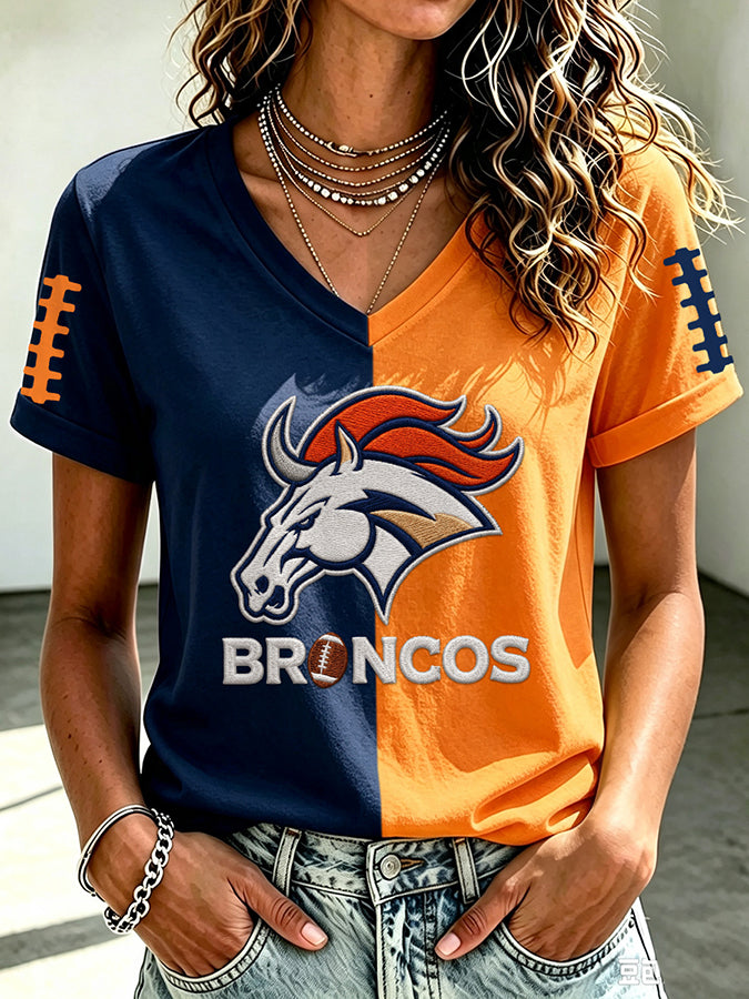 Women's Football Printed Casual Sweatshirt