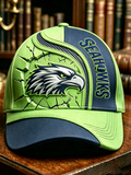 Neutral football printed casual hat