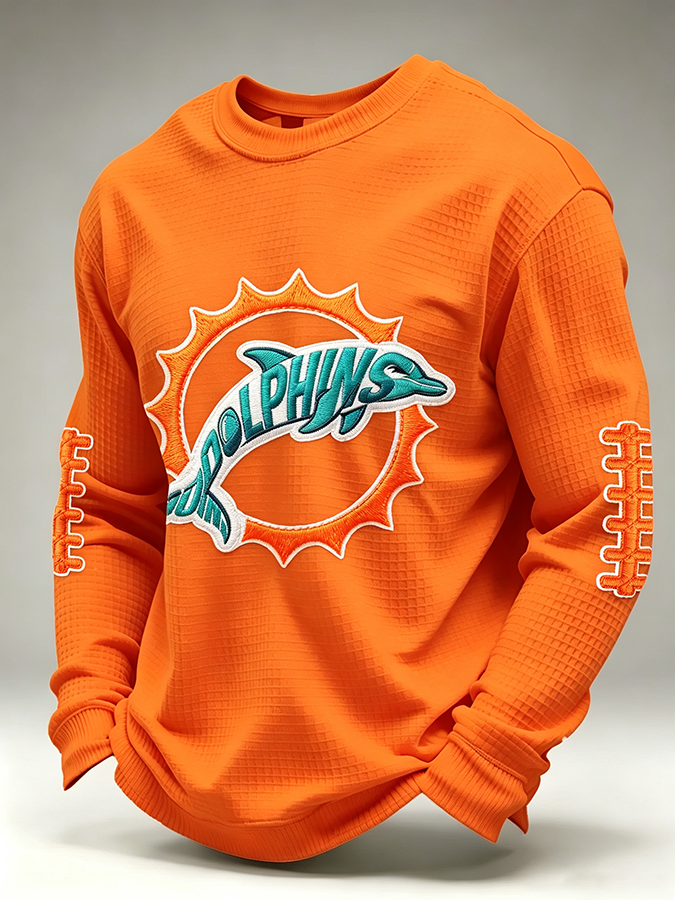 Men'S Retro Football Waffle T-Shirt