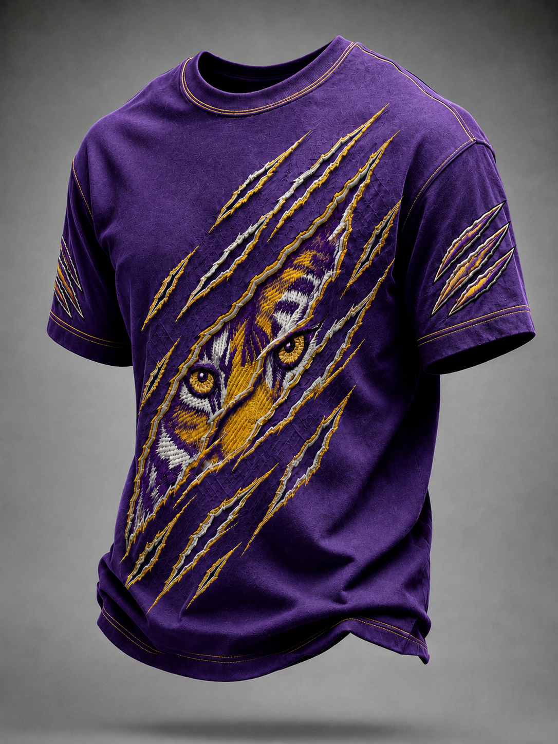 Men's Football Printed Round Neck T-Shirt