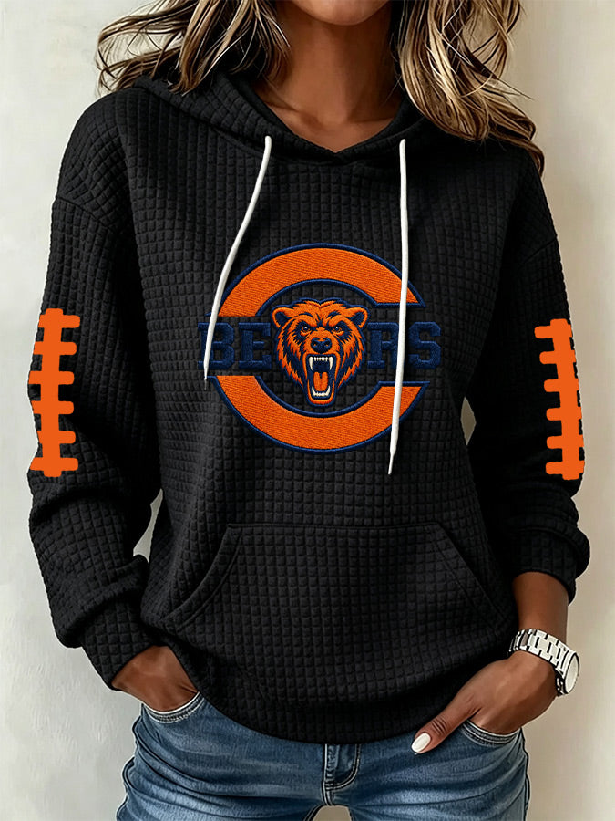 Women'S Football Fans Print Sweatshirt