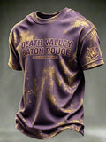 Men's Casual Football Commemorative Waffle T-shirt