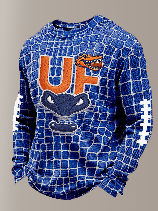 Men'S Football Print Waffle T-Shirt