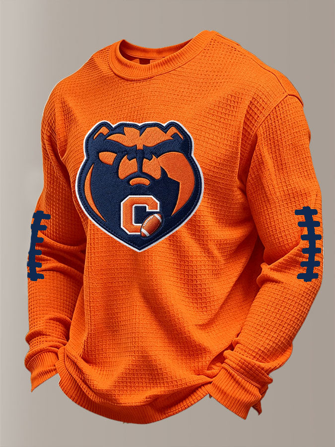 Men'S Football Printed Waffle T-Shirt