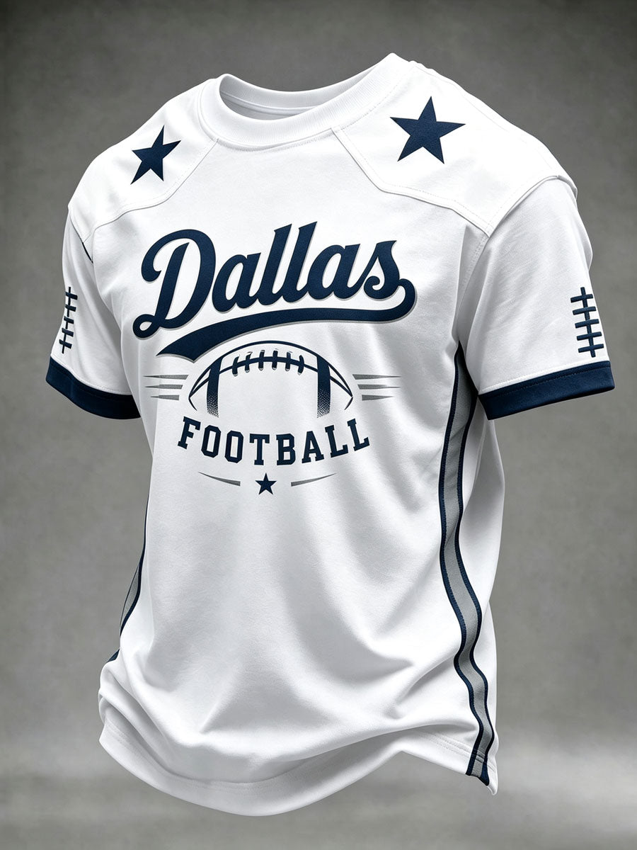 Men's Football Game Day Printed T-shirt