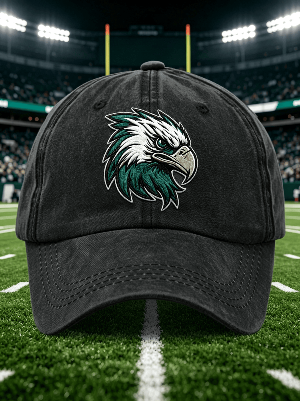 Neutral Casual Football Printed Hat