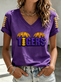 Women'S Football Print Short-Sleeve T-Shirt
