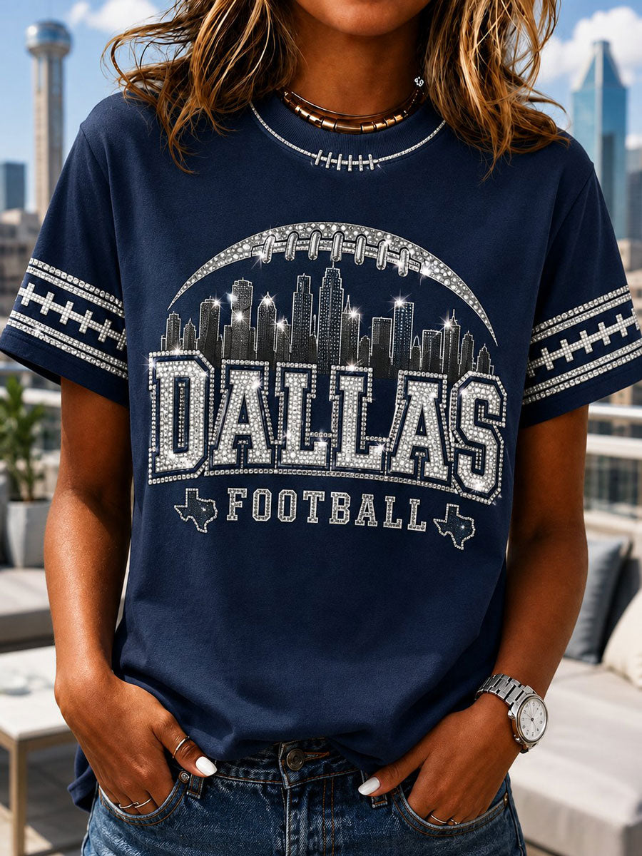 Women's Football Print T-shirt