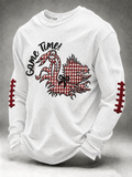 Men'S Football  Printed Waffle T-Shirt