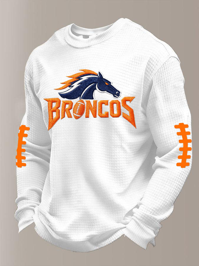 Men'S Football  Printed Waffle T-Shirt
