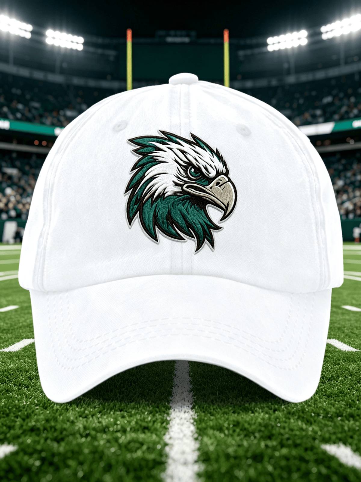 Neutral Casual Football Printed Hat