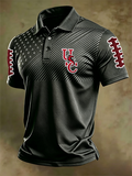 Men'S Retro Football Polo Shirt