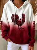 Women's University Football Team Fans Print Sweatshirt