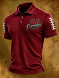 Men'S Football Fan Printed Polo Shirt