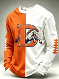 Men'S Football Fans Printed Waffle T-Shirt