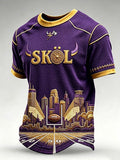 Men'S Football Print Waffle T-Shirt