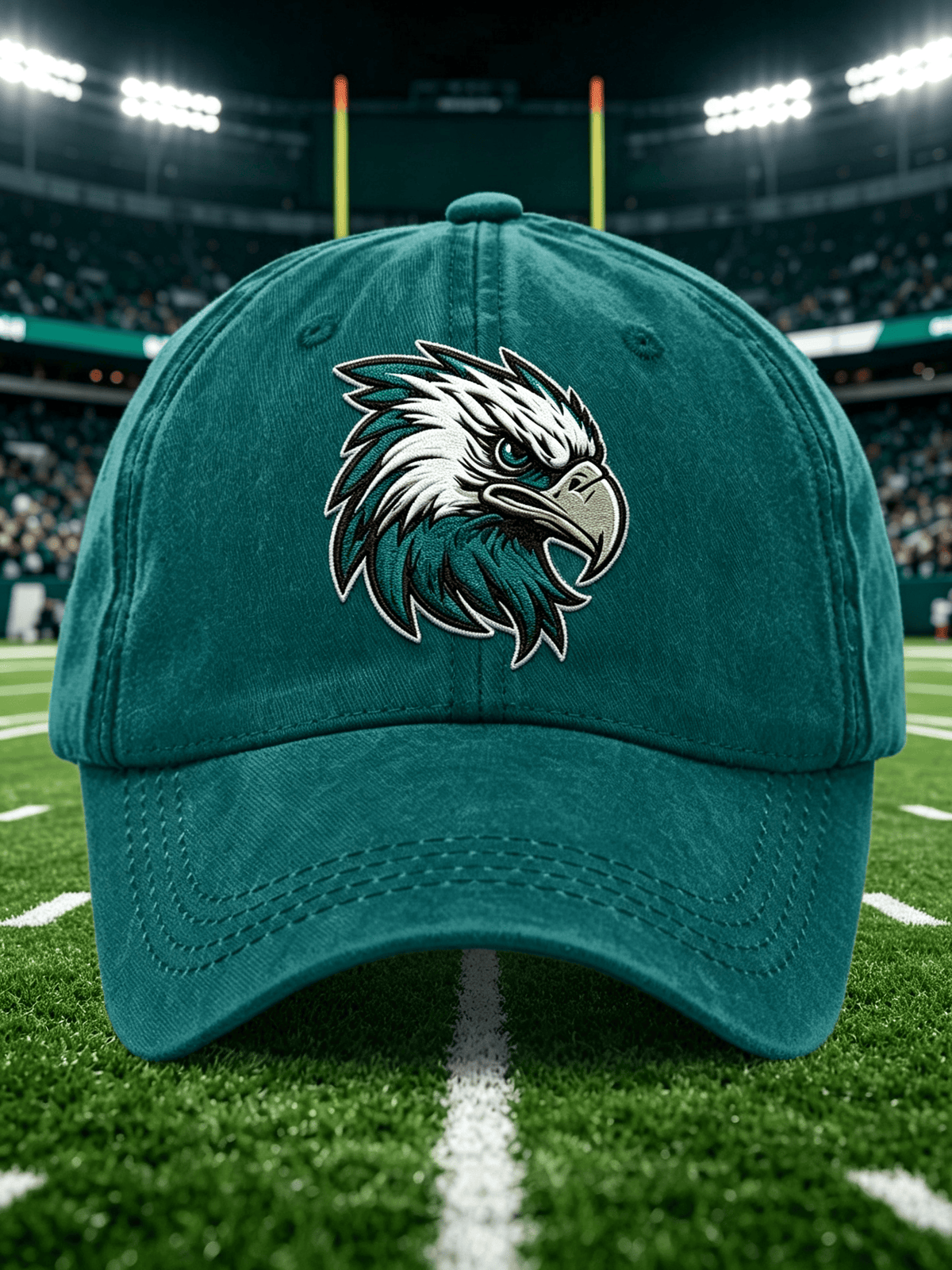 Neutral Casual Football Printed Hat