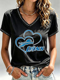 Women'S Football Print Short-Sleeve T-Shirt
