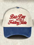 Neutral football printed casual hat