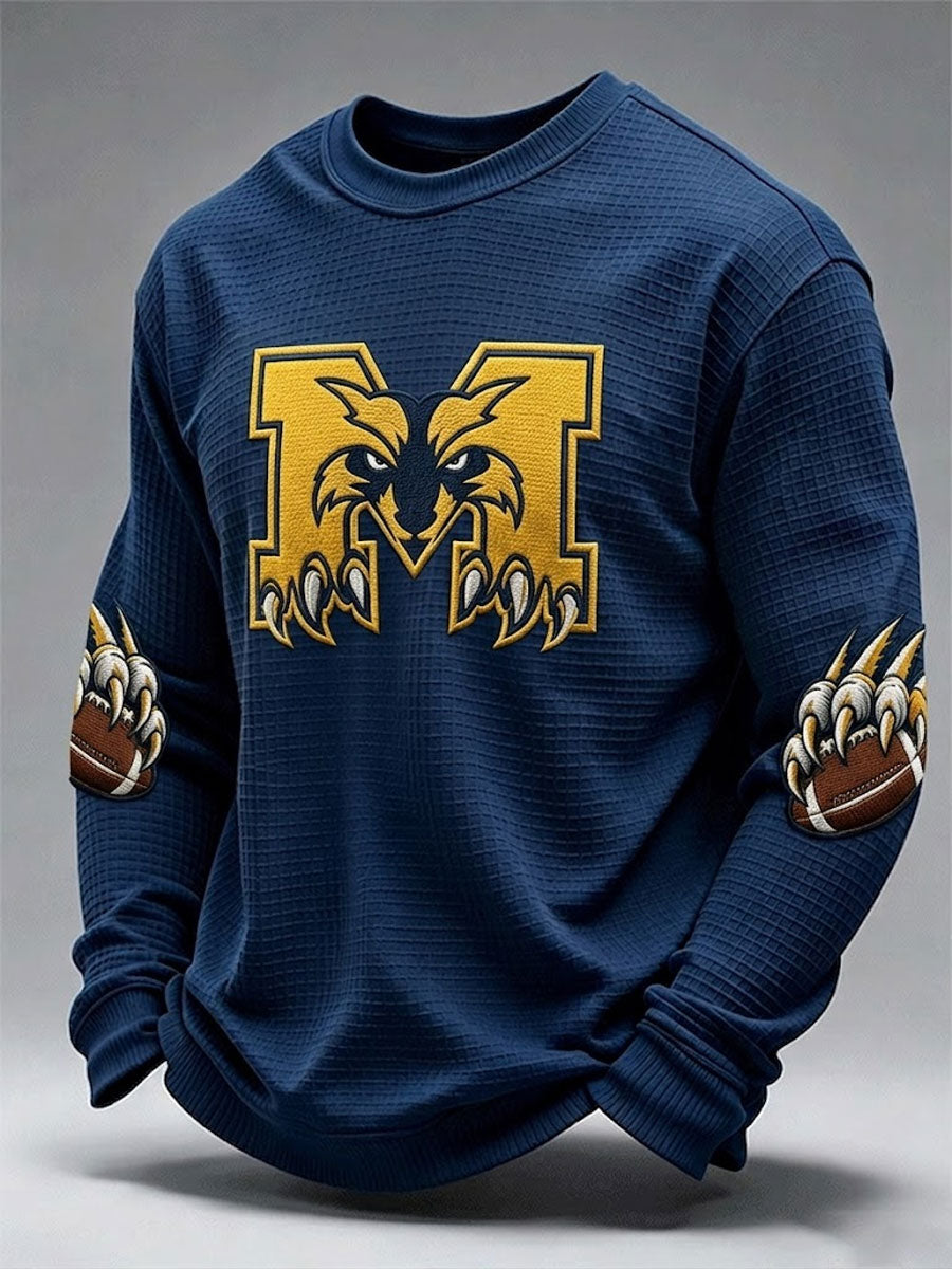 Men'S Rugby Printed Waffle T-Shirt