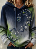 Women's American football knitted hooded