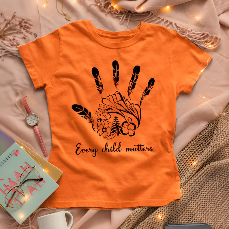 Every Child Matters Native Handprint Luxe Native American Unisex T-shirt/Hoodie/Sweatshirt